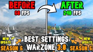 BEST PC Settings for Warzone 3 SEASON 6 Optimize FPS amp Visibility [upl. by Annayhs]