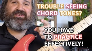 Seeing Arpeggios  Triads  Chord Tones  Practice For Better Guitar Solos [upl. by Assiren]