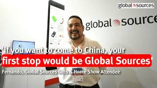 Global Sources Gifts amp Home show interview  Fernando [upl. by Araminta]