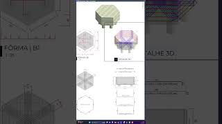 Detalhamento de bloco hexagonal  Revit Estrutural [upl. by Llekim]