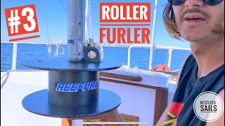 Installing a REEFURL roller furler at anchor  Restless Sails Ep3 [upl. by Inalak433]