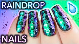 DIY Raindrop MultiChrome Nails [upl. by Anayrb45]