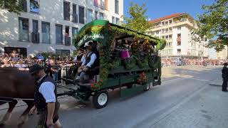 Parade of Brewers and Landowners Oktoberfest 2024  Traditional Procession in Munich [upl. by Socher]