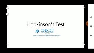 Hopkinsons Test  Module 3  DCMT  KTU [upl. by Nylear]