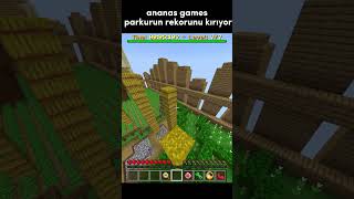 ANANAS GAMES PARKOUR HIZI minecraftshorts [upl. by Saraann]