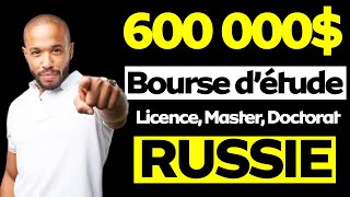 Bourse détude supérieure en Russie Entièrement financé pour étudiant exclusivement étranger [upl. by Ahsielat]