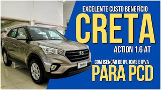 Hyundai Creta Action 16 AT PCD  Guia Completo com Isenções  Mundo Auto [upl. by Annohsed]