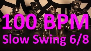 100 BPM  Slow Swing  68 Drum Track  Metronome  Drum Beat [upl. by Eissat476]