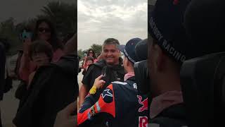 Dakar2023 Kevin Benavides saluda a uno de sus mentores shorts [upl. by Asel]