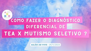 Como fazer o diagnóstico diferencial de TEA x Mutismo Seletivo [upl. by Hesler501]