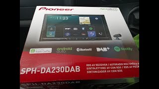 Pioneer SPHDA230 DAB double din radio fitters review amp install tips [upl. by Orgalim]