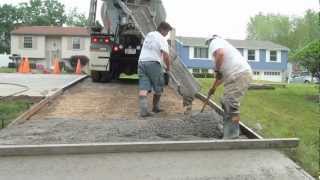 How to Pour a Concrete Driveway [upl. by Attej]