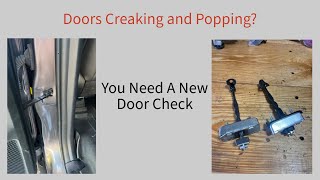 Creaking and Popping Door When Opening and Closing  Door Check Replacement  Toyota Tundra [upl. by Htederem]