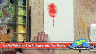 How to use Bleeding and Dripping Techniques in Watercolor [upl. by Mot260]