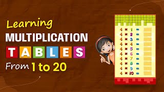 Multiplication Tables For Children 1 to 20 [upl. by Jehiel237]