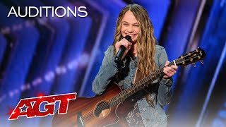 Teenager Kenadi Dodds Impresses Judges with an Original Country Song  Americas Got Talent 2020 [upl. by Melda]