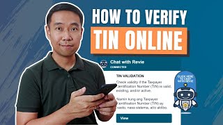 How to Verify BIR TIN Online  PAANO MAG VERIFY NG TIN ONLINE [upl. by Wixted]