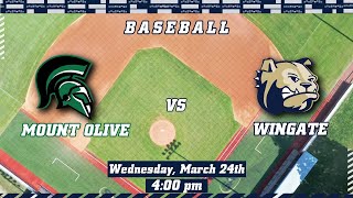 2021 Baseball Mount Olive at Wingate 32421 [upl. by Phene]