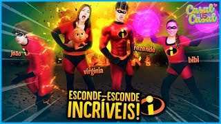 CASAL VS CASAL ESCONDE ESCONDE DOS INCRÍVEIS 2  REZENDE EVIL [upl. by Sedinoel]