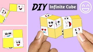 How To Make A Infinite Cube  Easy Tutorial For Beginners  Diy  Fidget Toy [upl. by Ashely]