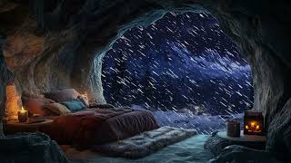 Relax In A Cozy Winter Cave 😴  Winter Ambience  No Ads during Video  3 hours [upl. by Thera]