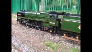 Halton Miniature Railway BRITANNIA CLASS 7 4 6 2 TONY BICKERSTAFFE WAKEFIELD [upl. by Eelitan653]