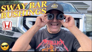 HONDA PILOT Front SWAY BAR BUSHING Replacement  How to Change Sway Bar Bushings on a Honda Pilot [upl. by Aleacem343]