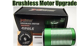 Fit Longer Wires in Brushless Motor  XTeam  Performance Build and Fitment into Traxxas Bandit [upl. by Mahmud]