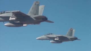 US military F18 launch Drone swarm in tests at China Lake [upl. by Riley]