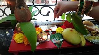 Gudi Padwa Pooja vidhi in short [upl. by Eenyaj]