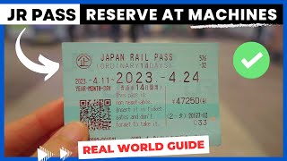 Japan Rail Pass  JR PASS Shinkansen RESERVATION  How to reserve a seat AT MACHINES  Travel Tips [upl. by Edholm]