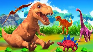 Laugh Out Loud with Super Sand Trex and the Giant Pterosaur  Jurassic Zoo Adventure Cartoons [upl. by Valaree]