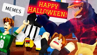 ROBLOX Heroes Battlegrounds Funny Moments Part 2 MEMES 🎃 [upl. by Adis]