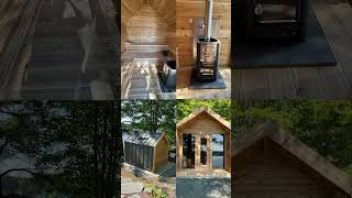 Another Gorgeous install Wasaga Sauna with Harvia m3 woodfired heater summer sauna saunalife [upl. by Asaph]