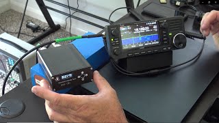 Battery Powered Automatic Antenna Tuner 100 Watt Max Portable Ham Radio Tuner ReviewDemo [upl. by Chud]