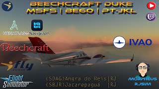 🛩️4K MSFS  🛫SBAG 🛬SBJR  Beechcraft DukeBE60  PTJKL [upl. by Lamp889]