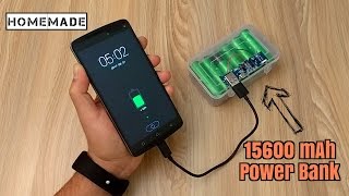 How to Make a 15600 mAh Power Bank from Scrap Laptop Battery [upl. by Caylor]