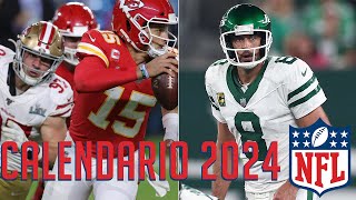 REACCIONANDO al CALENDARIO 2024 de la NFL [upl. by Thay]