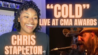 Chris StapletonCold LIVE CMA Awards 2021 REACTION  BREATH TAKING [upl. by Gavan]