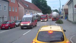 Hochwasser 2013 Feuerwehr Kolonne Plattling [upl. by Vastah802]