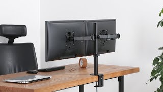 Putorsen Ergonomic Height Adjustable Dual Monitor ArmMAS2 [upl. by Clevey]