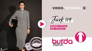 Jurk 119  Burda Style September 2023 [upl. by Uaeb]