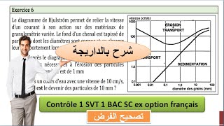 Contrôle 1 svt 1 BAC sc ex option français تصحيح الفرض بالداريجة [upl. by Federica91]