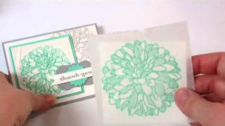 Faux Silk Technique with Stampin Up Creped Filter Paper [upl. by Ranilopa]