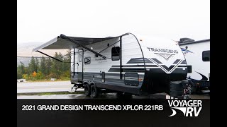 2021 Grand Design Transcend XPlor 221RB Travel Trailer RV Video Tour  Voyager RV Centre [upl. by Nosnevets]