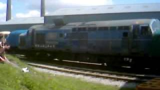 Baby Deltic Engine Start up at Barrow Hill 9809 [upl. by Barling]