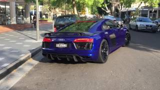 Audi R8 V10 Plus  Start Up Revs And Acceleration [upl. by Nemajneb272]