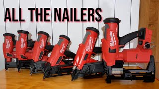 ALL Milwaukee M18 Nailers and Milwaukee M18 Staplers in One Video Is This the BEST Range of Nailers [upl. by Bicknell]