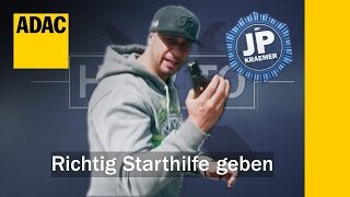 Starthilfe geben – so geht’s richtig  HowTo mit JP Kraemer  ADAC [upl. by Ailati]