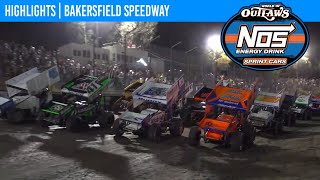 World of Outlaws NOS Energy Drink Sprint Cars  Bakersfield Speedway  Sept 13 2024  HIGHLIGHTS [upl. by Cope253]